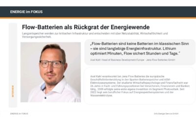Flow-Batterien – Rückgrad der Energiewende