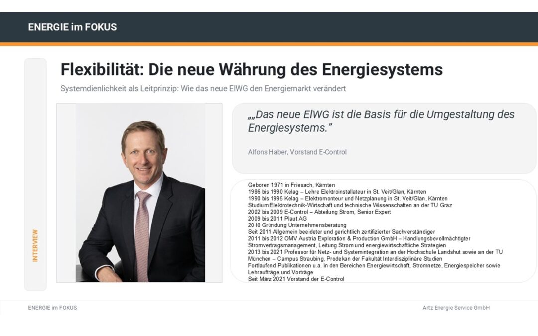 E-Control zum neuen ElWG